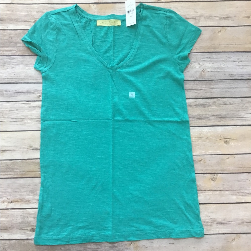 Ann Taylor Loft Sunwashed T XS NWT